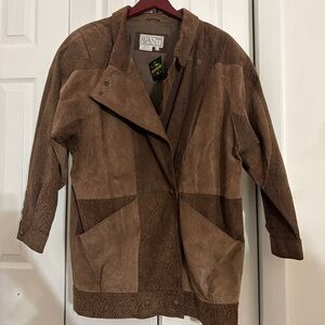 Avanti Textured Brown Jacket